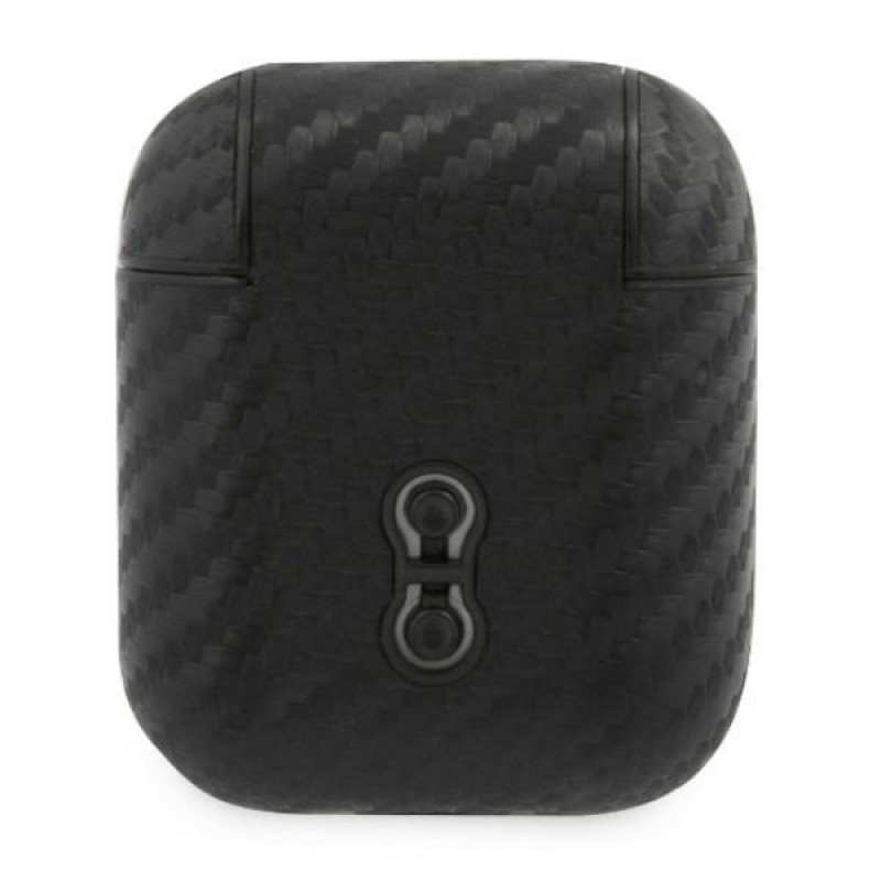 BMW BMA2WMPUCA PU Carbon M Collection Hülle für Apple AirPods 1/2, schwarz