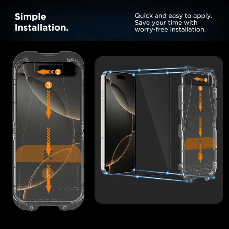 Tech-Protect Quick Set Spy+ Sichtschutz-Panzerglas für Apple iPhone 14 Pro (2 Stk.)