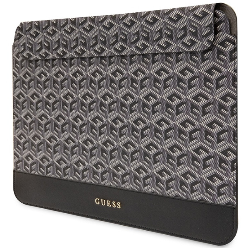 Guess GUCS16HGCFSEK GCube Stripes Laptophülle, 16 Zoll, schwarz