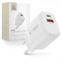 Tech-Protect NCA30 USB-A, USB-C Wandladegerät PD 30W / QC3.0, Weiß