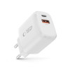 Tech-Protect NCA30 USB-A, USB-C Wandladegerät PD 30W / QC3.0, Weiß
