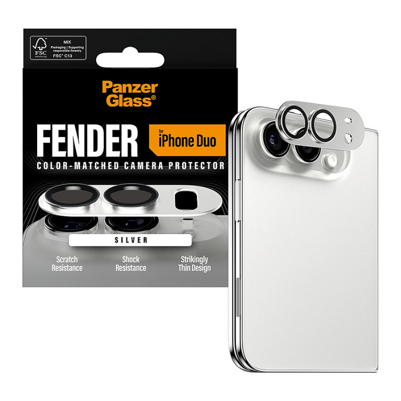 PanzerGlass Fender Kameraschutz für iPhone Duo, Weiß