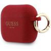 Guess Silikon-Glitter-Ring-Hülle für Apple AirPods Pro 3, Fuchsia