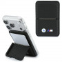 BMW M Carbon Metal Logos MagSafe Wallet, schwarz