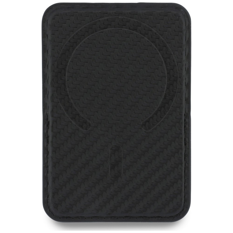 BMW M Carbon Metal Logos MagSafe Wallet, schwarz