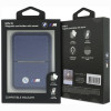 BMW M Carbon Metal Logos MagSafe Wallet, marineblau