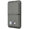 BMW M Carbon Metal Logos MagSafe Wallet, anthrazit