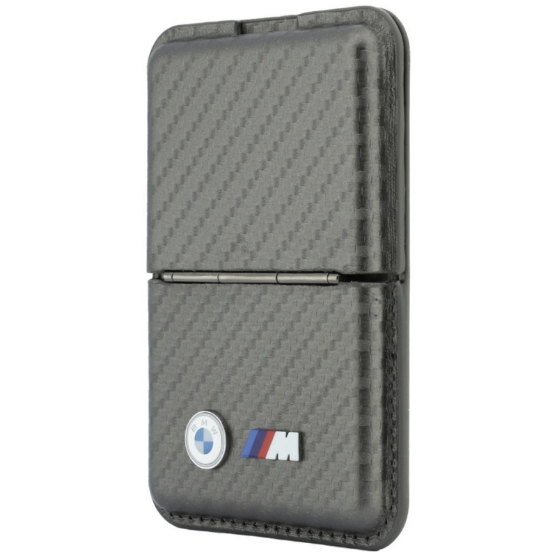 BMW M Carbon Metal Logos MagSafe Wallet, anthrazit