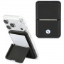 BMW Carbon Metal Logos MagSafe Wallet, schwarz