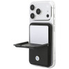BMW Carbon Metal Logos MagSafe Wallet, schwarz