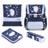 Herlitz Loop Plus Unicorn Dreams Schulranzen-Set, dunkelblau/rosa