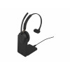 Jabra Evolve3 65 Mono Headset LINK 390a MS mit Ladestation, Bluetooth, On-Ear
