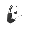 Jabra Evolve3 65 MS Mono-Headset, Link 390c, Ladestation, Schwarz (36599-899-889)