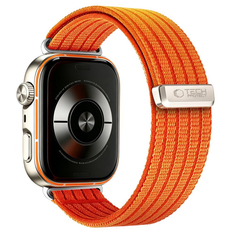 Tech-Protect Nylon Armband für Huawei Watch Fit 3 / 4 / 4 Pro / 5 / 5 Pro, Orange
