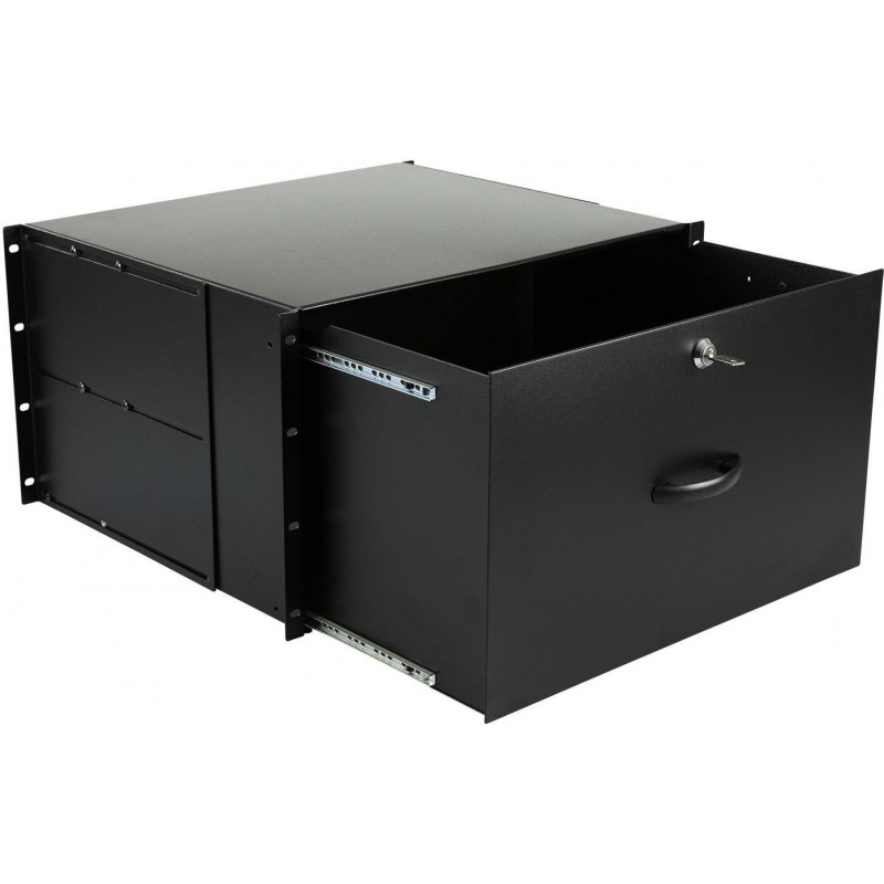 Lanview RAD115BL Rack-Zubehör, 6U, 19 Zoll, oval, 482 mm, 50 kg, schwarz