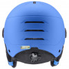 UVEX Rocket jr. Visor Kinder-Skihelm, Blau Matt