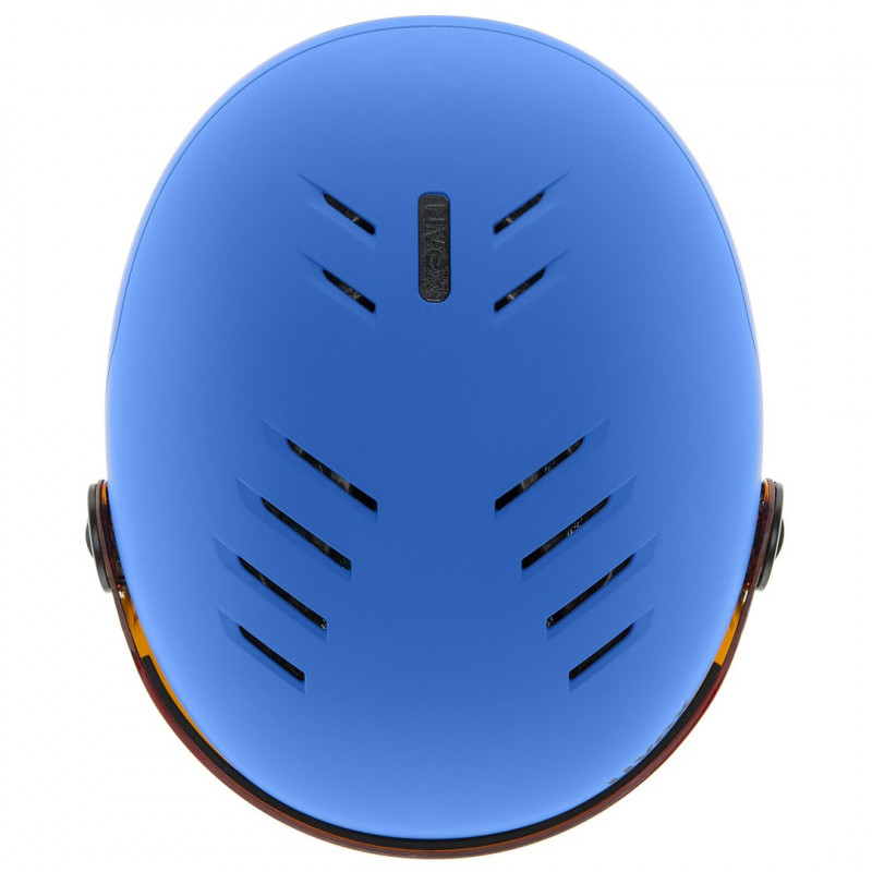 UVEX Rocket jr. Visor Kinder-Skihelm, Blau Matt