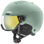 UVEX Wanted Visor Skihelm, 58-61 cm (L), Grün