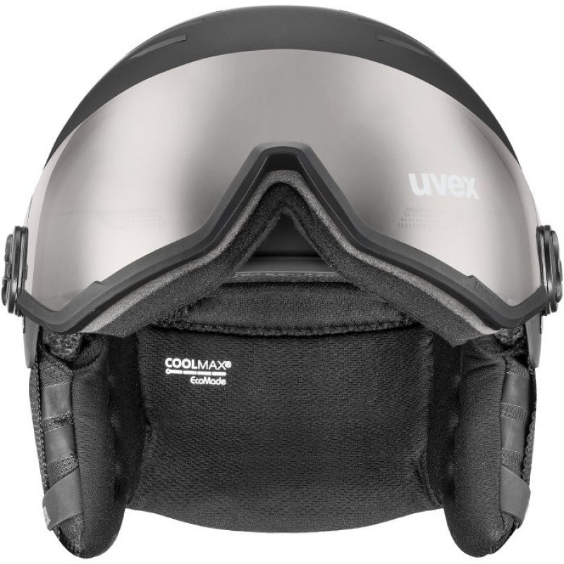 UVEX Wanted Visor pro V Skihelm, Schwarz Matt