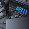 Tech-Protect CC01 2-Port Autoladegerät USB-A / USB-C, PD 45W / QC 3.0, Schwarz