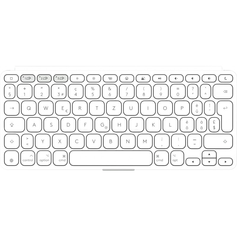 Logitech Keys-To-Go 2 für iPad Tastatur (920-013009), Pale Grey, Swiss Layout