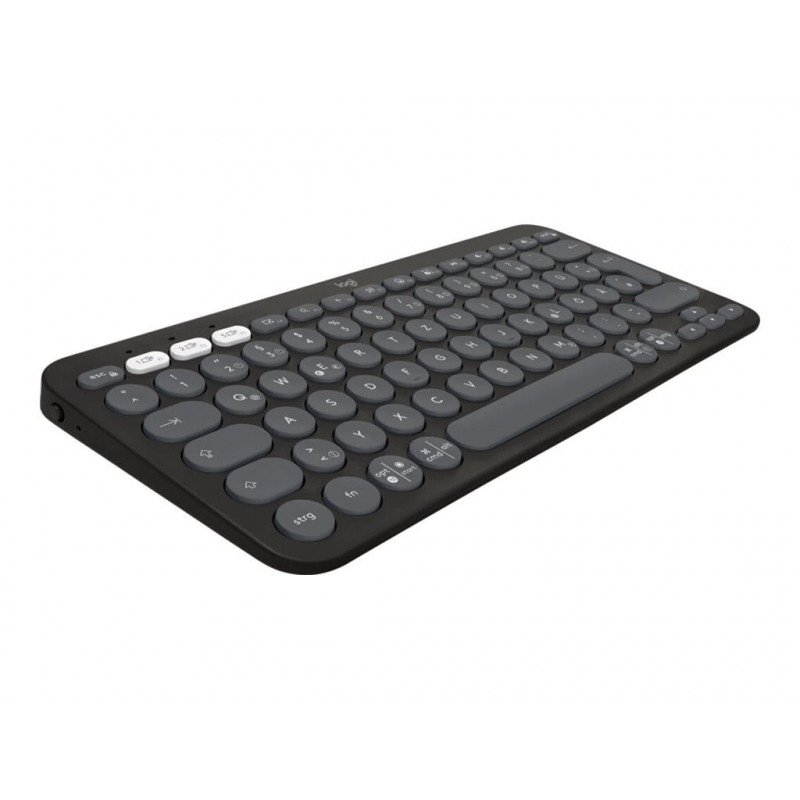 Logitech Pebble Keys 2 K380s Bluetooth-Tastatur (920-011803), Graphite, französisches Layout