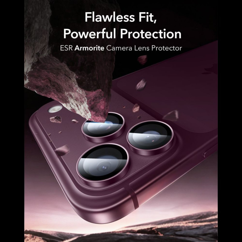 ESR Armorite Kameraschutz für Apple iPhone 18 Pro / 18 Pro Max, Deep Burgundy