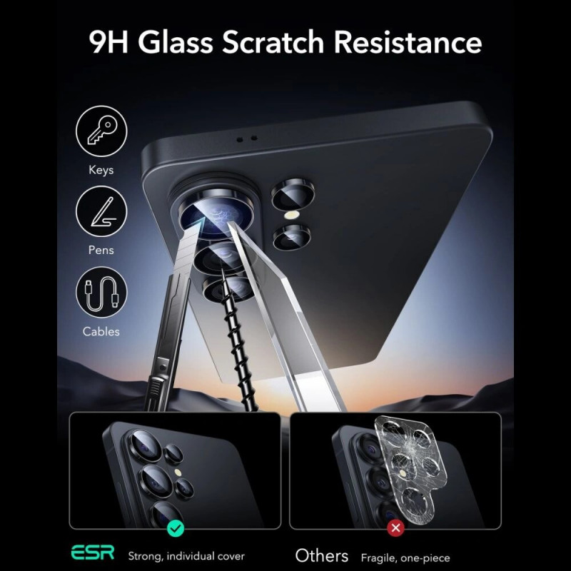 ESR Armorite Kameraschutz für Samsung Galaxy S26 Ultra, Schwarz