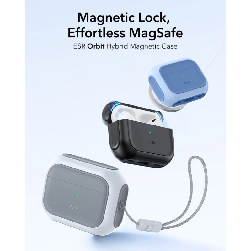 ESR Orbit HaloLock MagSafe Hülle für Apple AirPods Pro 3, Weiß