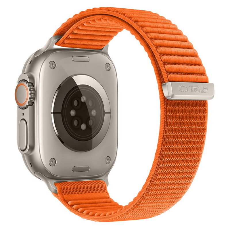 Tech-Protect Nylonloop Apple Watch 8 / 9 / 10 / 11 / 12 / SE / Ultra 44/45/46/49 mm Armband, Orange