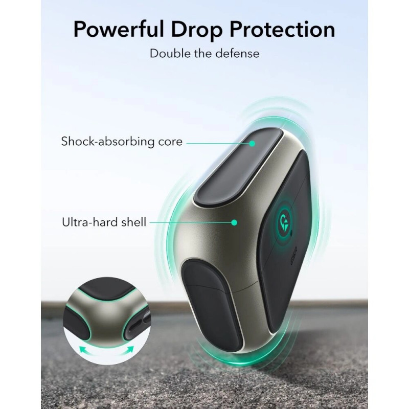 ESR Orbit HaloLock MagSafe Hülle für Apple AirPods Pro 3, Titanium