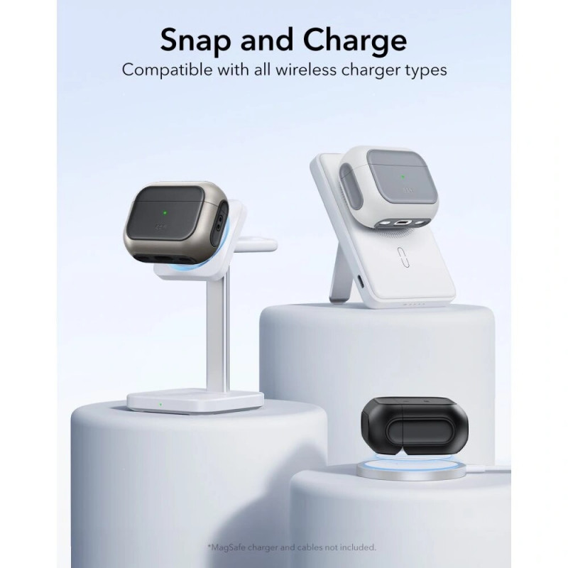 ESR Orbit HaloLock MagSafe Hülle für Apple AirPods Pro 3, Schwarz