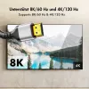 LogiLink CH0125 HDMI-Kabel, A/M zu A/M, 8K/60 Hz, 48 Gbps, Metall, Nylon, schwarz/grau, 7,5 m