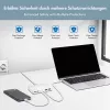 LogiLink PA0418 USB-A/C Desktop-Ladegerät, 100 W, GaN, 6 Ports, 2x USB-A (QC), 4x USB-C (PD), Weiß