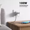 LogiLink CU0461 USB 2.0 Type-C Kabel, C/M 90° auf C/M 90°, 480 Mbps, 100 W, Metall, silber/schwarz, 1 m
