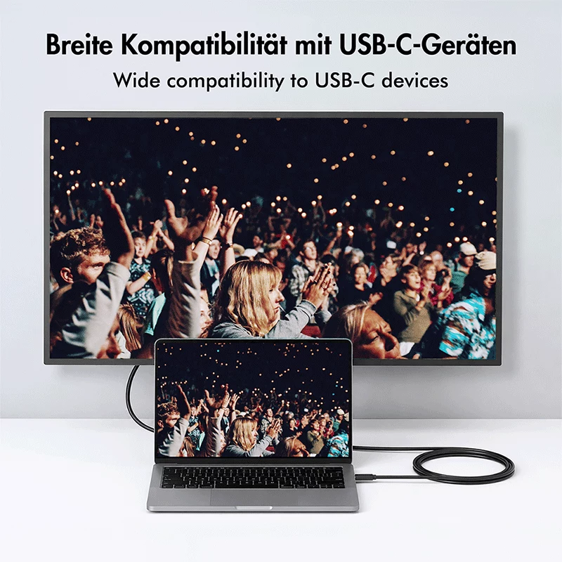 Logilink UA0476 USB 3.2 Gen1 Type-C Kabel, C/M zu VGA/M, 1080p/60 Hz, schwarz, 3 m