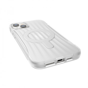 X-Doria Raptic Clutch MagSafe Hülle für Apple iPhone 14 Plus / 15 Plus, transparent