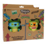 P.m.i. Kids World Fuggler S2 Swap & Style Figuren - 2er-Pack (Leonardo & Michelangelo)
