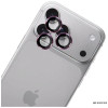3MK Lens Protection Pro Apple iPhone 18 Pro / 18 Pro Max Kameraobjektivschutz, gehärtetes Glas, Burgundy