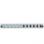 EFB Elektronik SB-FP-6SC-S-OM4 LWL-Frontplatte für Rackmontage, 1U, grau, Metall, 432 mm