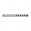 EFB Elektronik SB-FP-6SC-S-OM4 LWL-Frontplatte für Rackmontage, 1U, grau, Metall, 432 mm