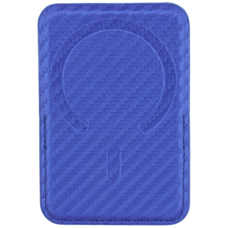 BMW M Carbon Metal Logos MagSafe Wallet, blau