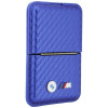 BMW M Carbon Metal Logos MagSafe Wallet, blau