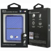 BMW M Carbon Metal Logos MagSafe Wallet, blau