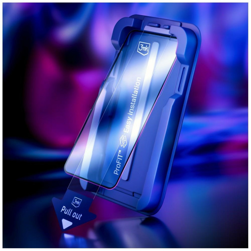 3MK HardGlass Max Panzerglas mit Applikator für Samsung Galaxy S24+ / S25+, schwarz