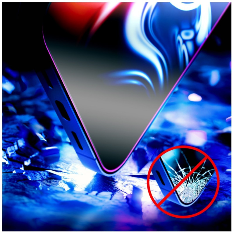 3MK HardGlass Max Panzerglas mit Applikator für Apple iPhone 16 Pro / 17, schwarz