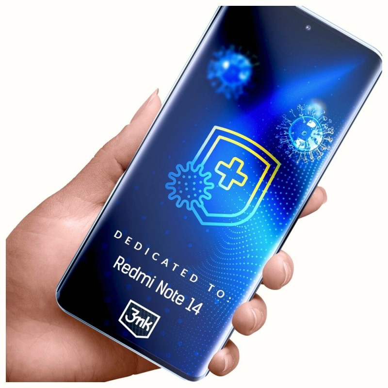 3MK SilverProtection+ Xiaomi Redmi Note 14 4G antimikrobielle Schutzfolie