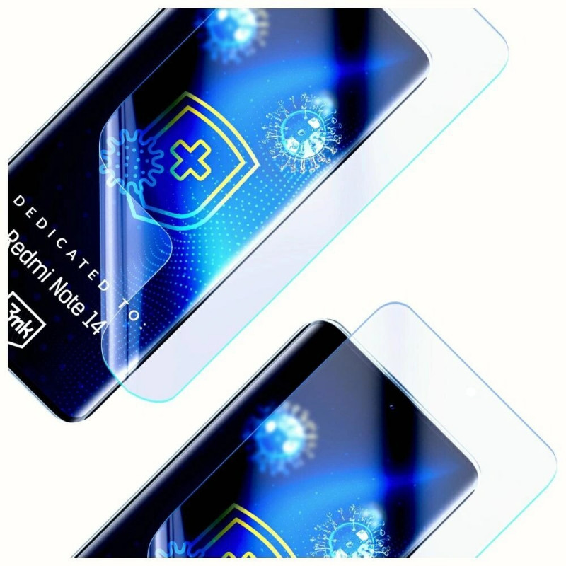 3MK SilverProtection+ Xiaomi Redmi Note 14 4G antimikrobielle Schutzfolie