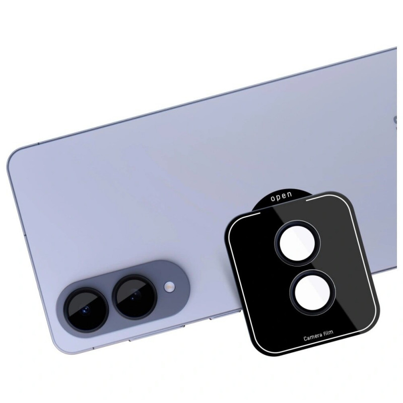 3MK Lens Protection Pro Kameraobjektivglas für Samsung Galaxy S25 Edge, schwarz