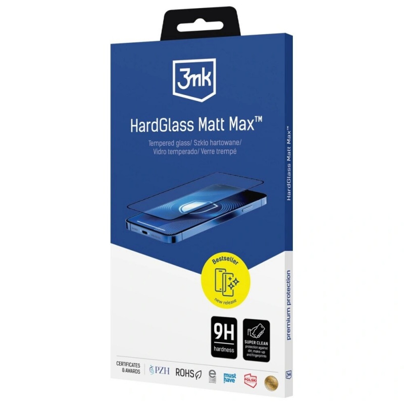 3mk HardGlass Matt Max gehärtetes Glas matt für Samsung Galaxy S25 Edge